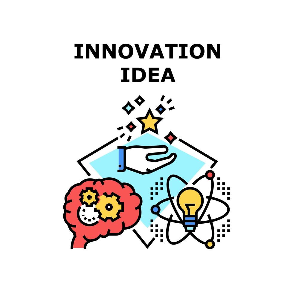 innovation idée icône illustration vectorielle vecteur