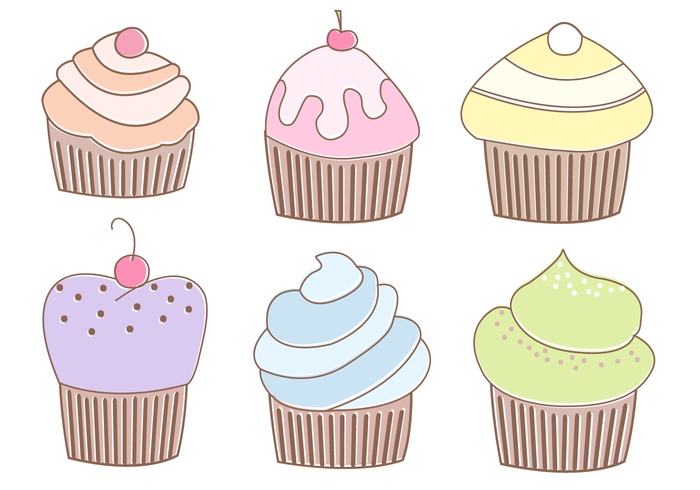 Vector de Muffins Gratuit