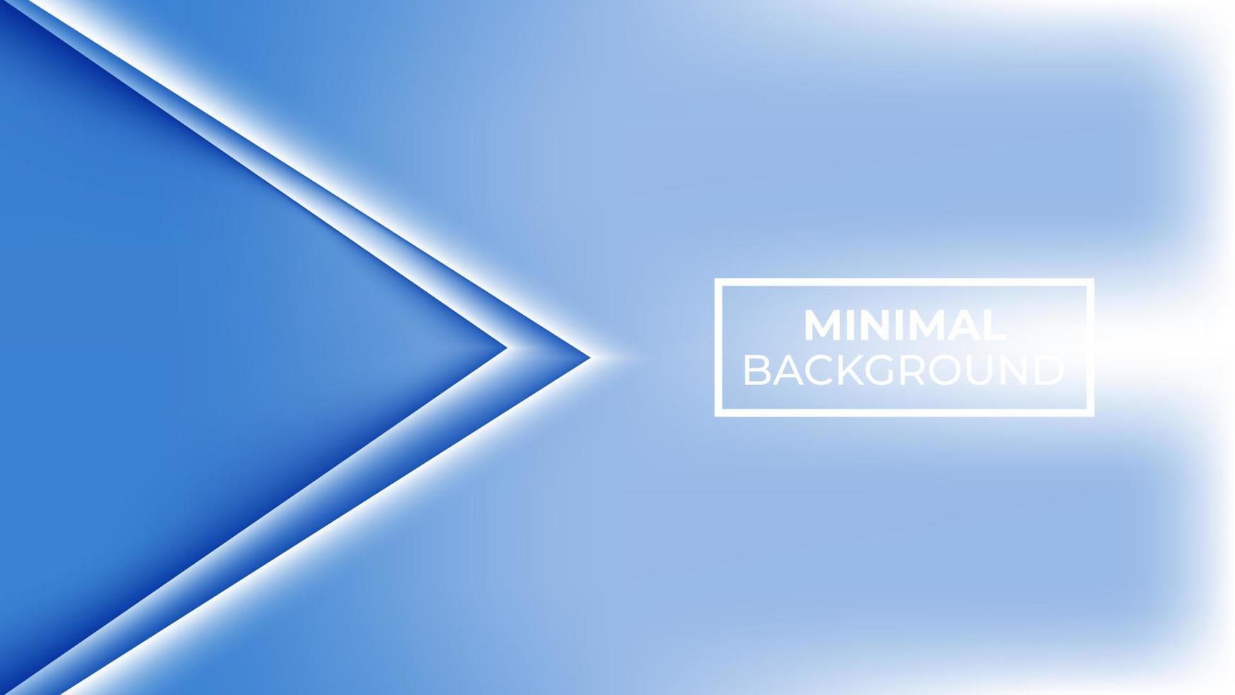 couleur bleue de fond minimale et les deux triangles qui se chevauchent sont blancs, faciles à modifier vecteur