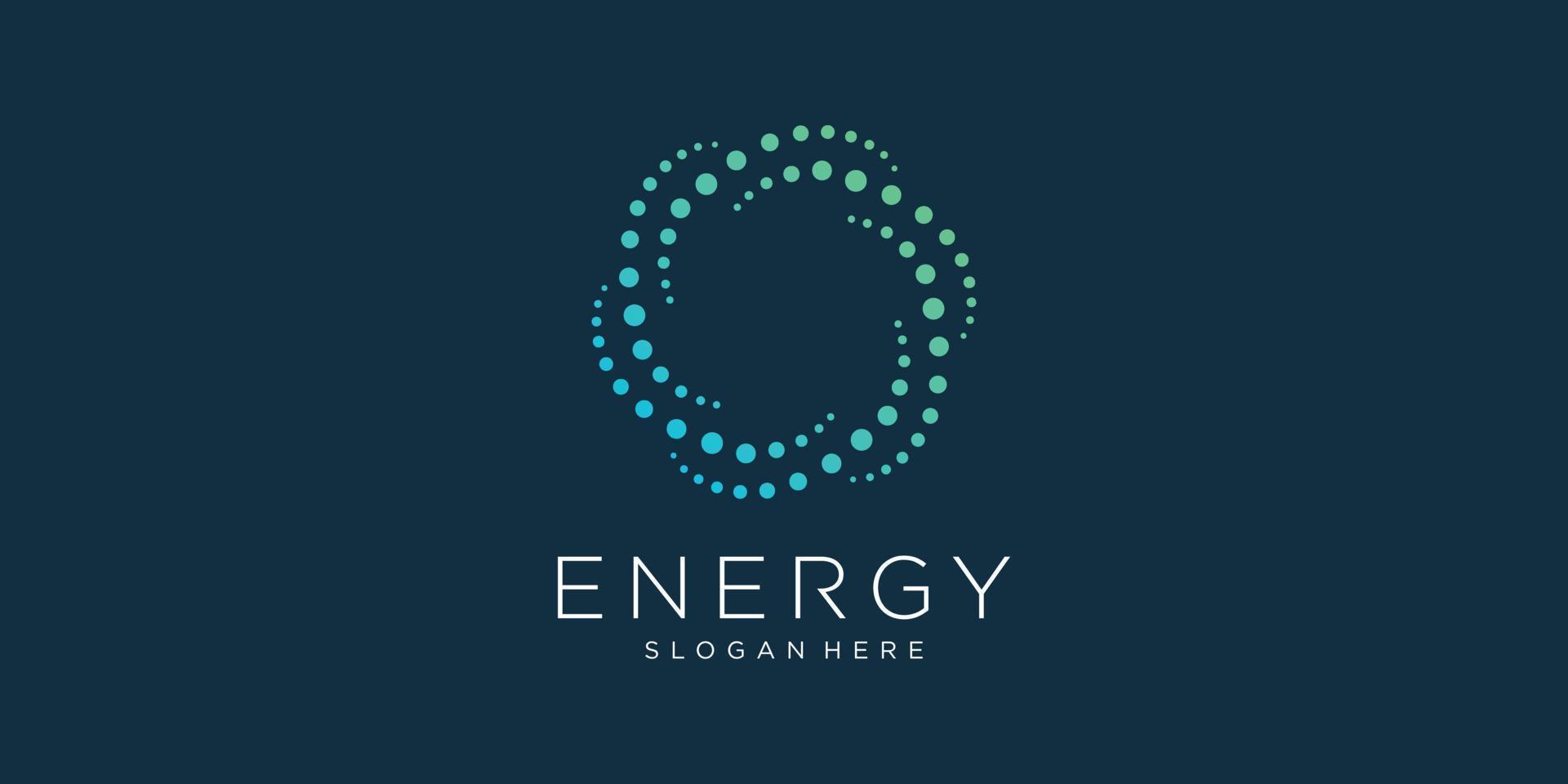 création de logo d'icône de vecteur d'énergie avec un vecteur premium de style moderne et créatif
