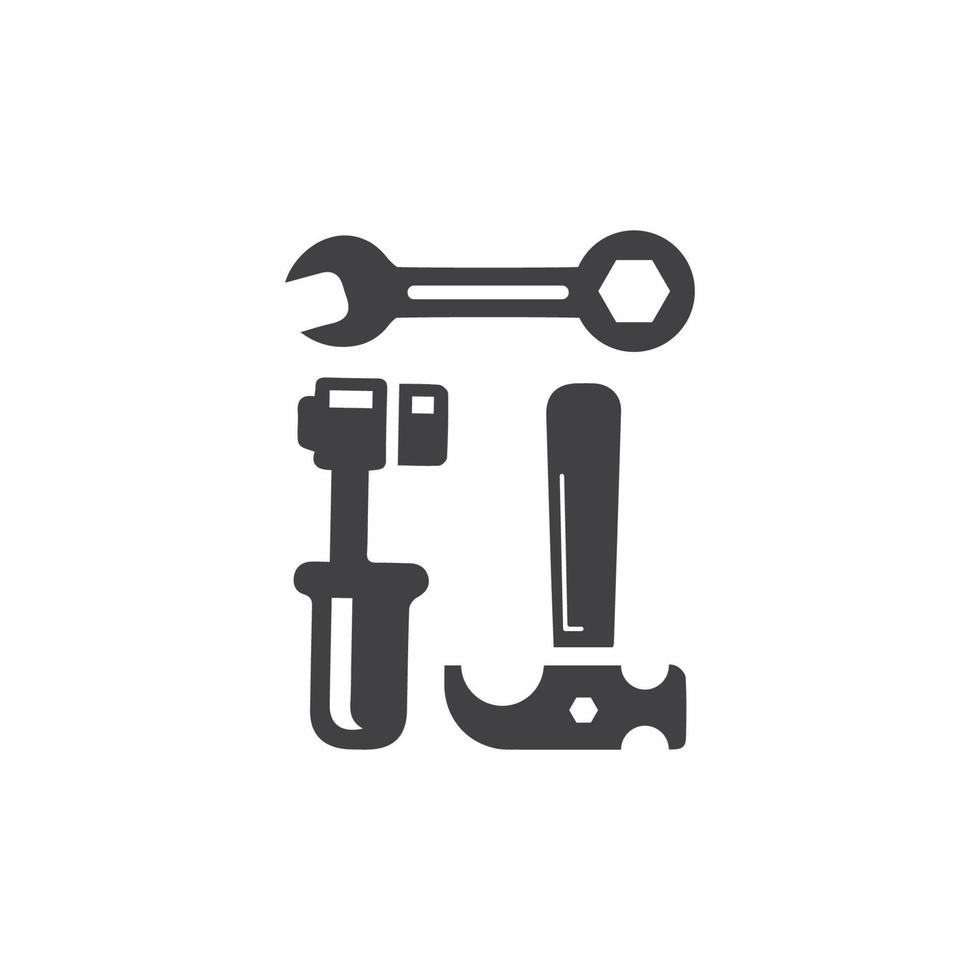 modèle de conception d'illustration d'icône vectorielle d'outils de service vecteur