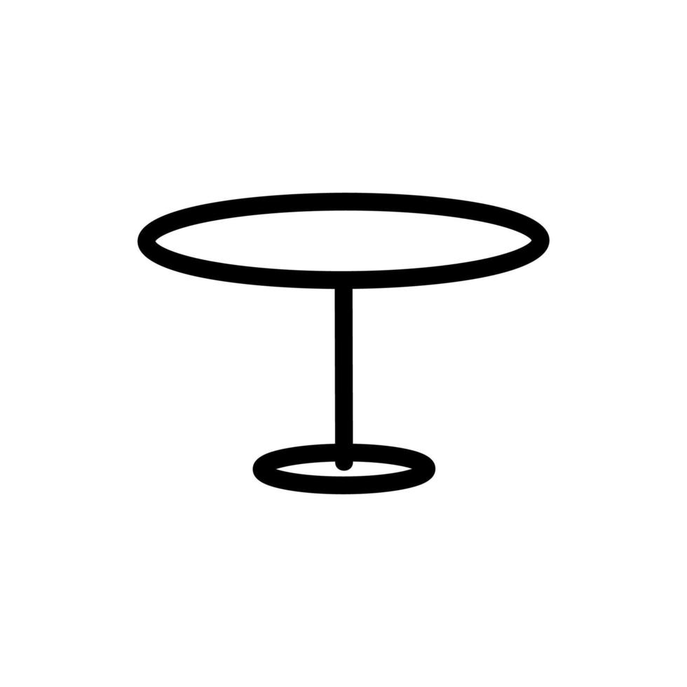 vecteur d'icône de table. illustration de symbole de contour isolé