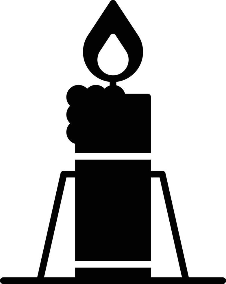 icône de glyphe de fusée éclairante vecteur