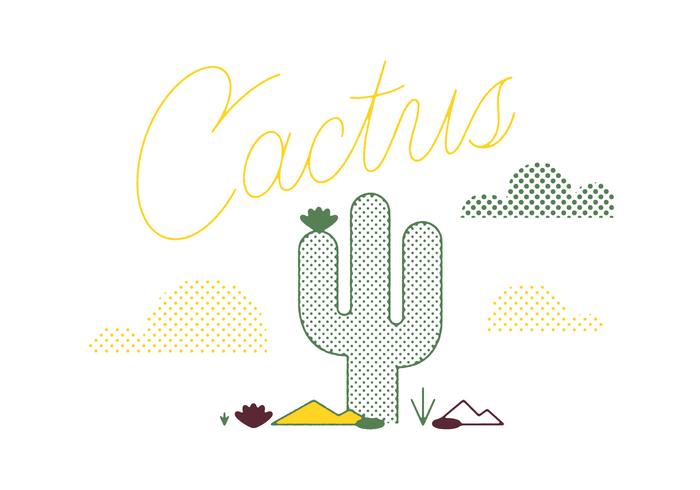 Vecteur libre de cactus