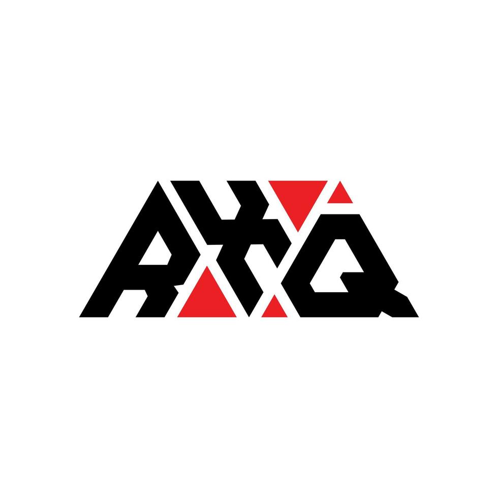 création de logo de lettre triangle rxq avec forme de triangle. monogramme de conception de logo triangle rxq. modèle de logo vectoriel triangle rxq avec couleur rouge. logo triangulaire rxq logo simple, élégant et luxueux. rxq