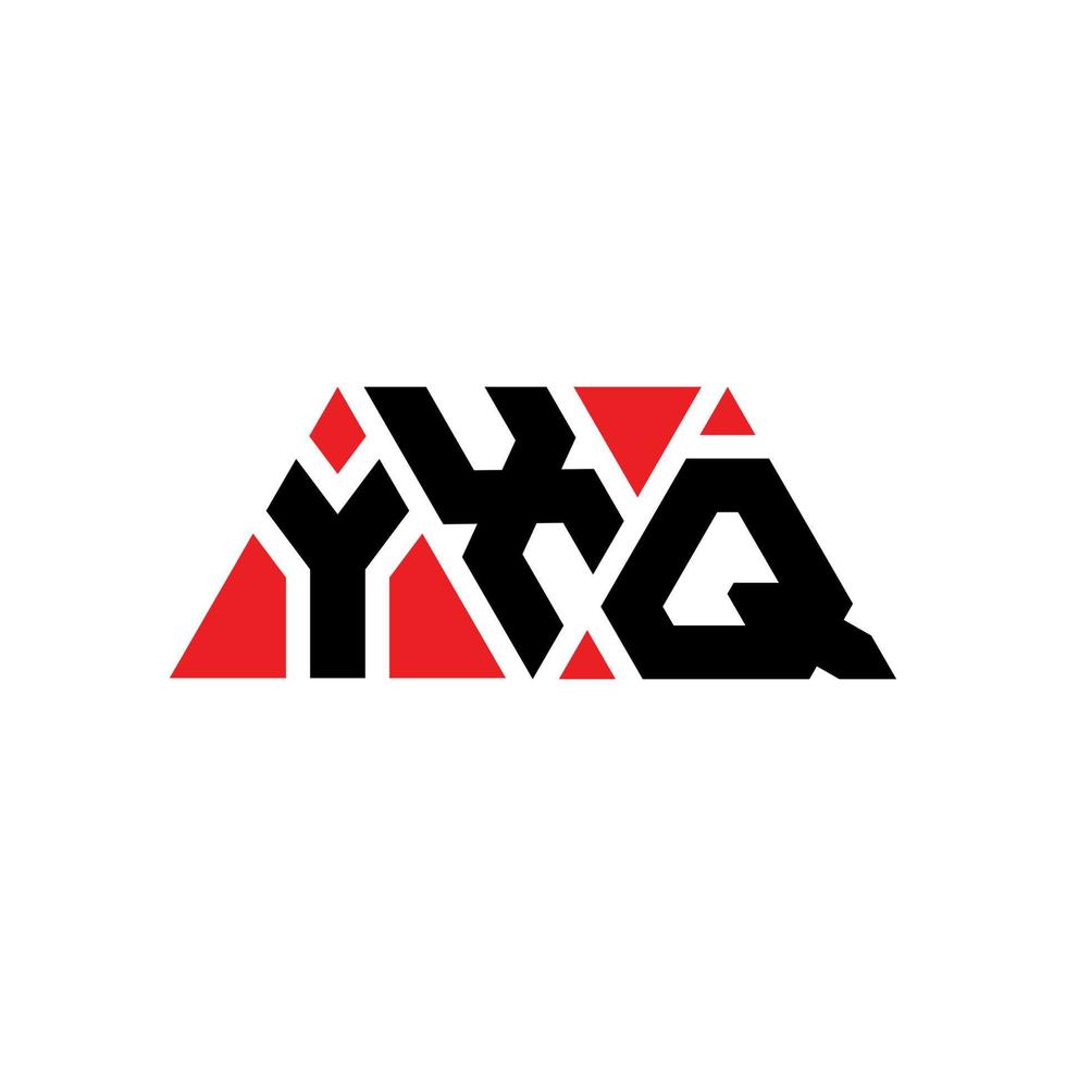 création de logo de lettre triangle yxq avec forme de triangle. monogramme de conception de logo triangle yxq. modèle de logo vectoriel triangle yxq avec couleur rouge. logo triangulaire yxq logo simple, élégant et luxueux. yxq