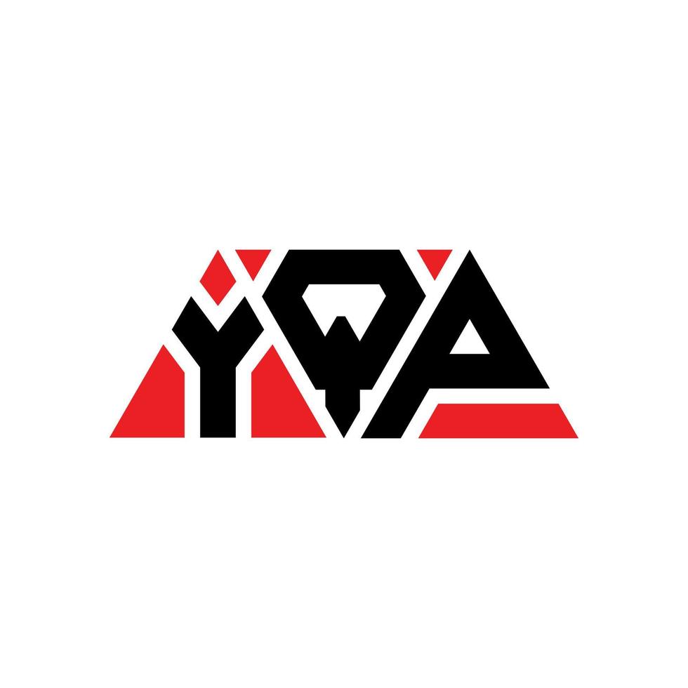 création de logo de lettre triangle yqp avec forme de triangle. monogramme de conception de logo triangle yqp. modèle de logo vectoriel triangle yqp avec couleur rouge. logo triangulaire yqp logo simple, élégant et luxueux. yqp