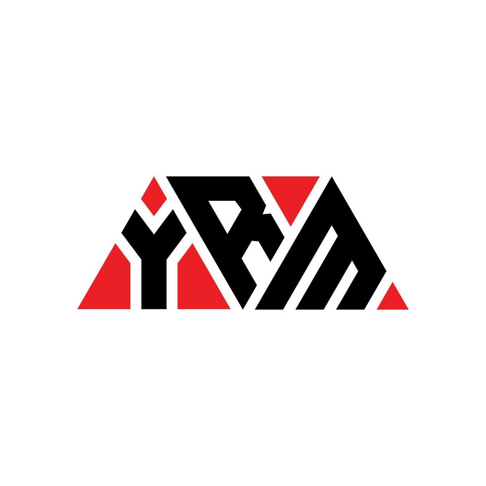 création de logo de lettre triangle yrm avec forme de triangle. monogramme de conception de logo triangle yrm. modèle de logo vectoriel triangle yrm avec couleur rouge. yrm logo triangulaire logo simple, élégant et luxueux. an