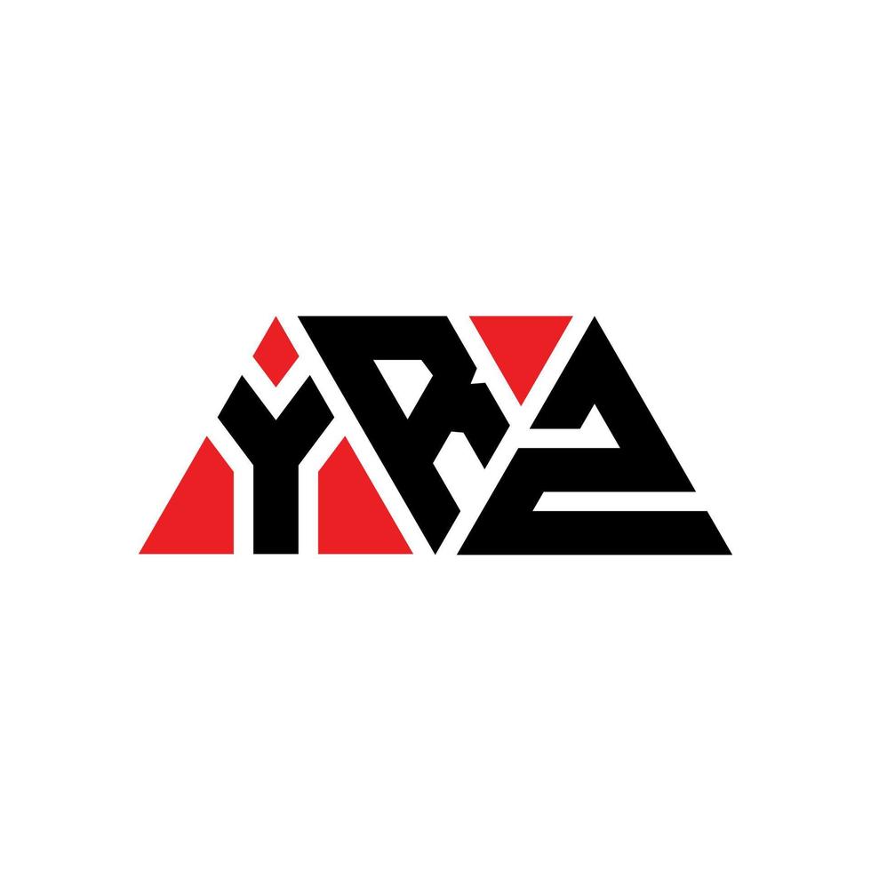 création de logo de lettre triangle yrz avec forme de triangle. monogramme de conception de logo triangle yrz. modèle de logo vectoriel triangle yrz avec couleur rouge. logo triangulaire yrz logo simple, élégant et luxueux. ans