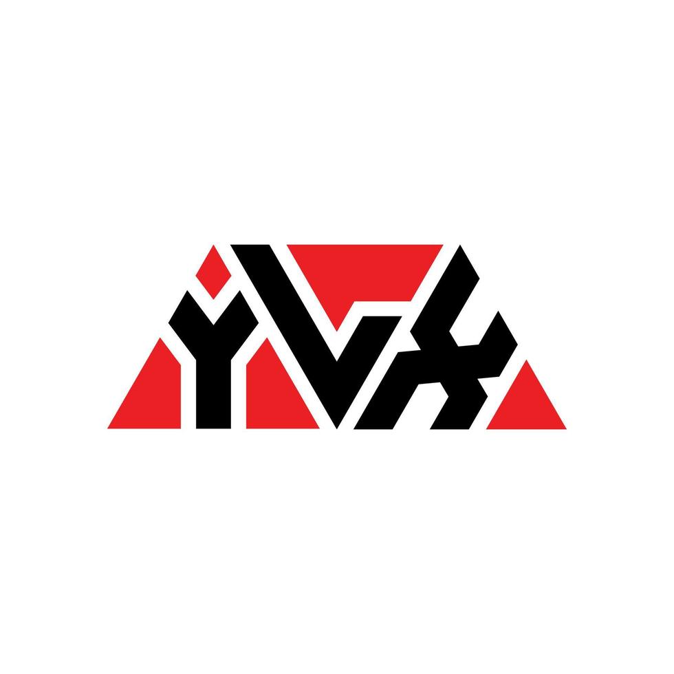 création de logo de lettre triangle ylx avec forme de triangle. monogramme de conception de logo triangle ylx. modèle de logo vectoriel triangle ylx avec couleur rouge. logo triangulaire ylx logo simple, élégant et luxueux. yx