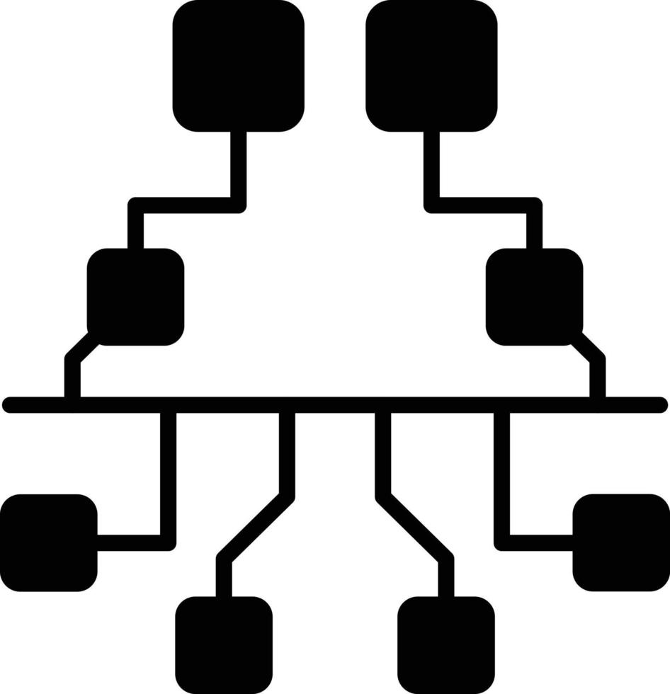 icône de glyphe de séquence vecteur