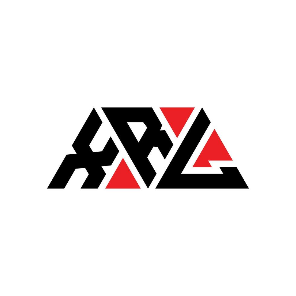 création de logo de lettre triangle xrl avec forme de triangle. monogramme de conception de logo triangle xrl. modèle de logo vectoriel triangle xrl avec couleur rouge. xrl logo triangulaire logo simple, élégant et luxueux. xrl