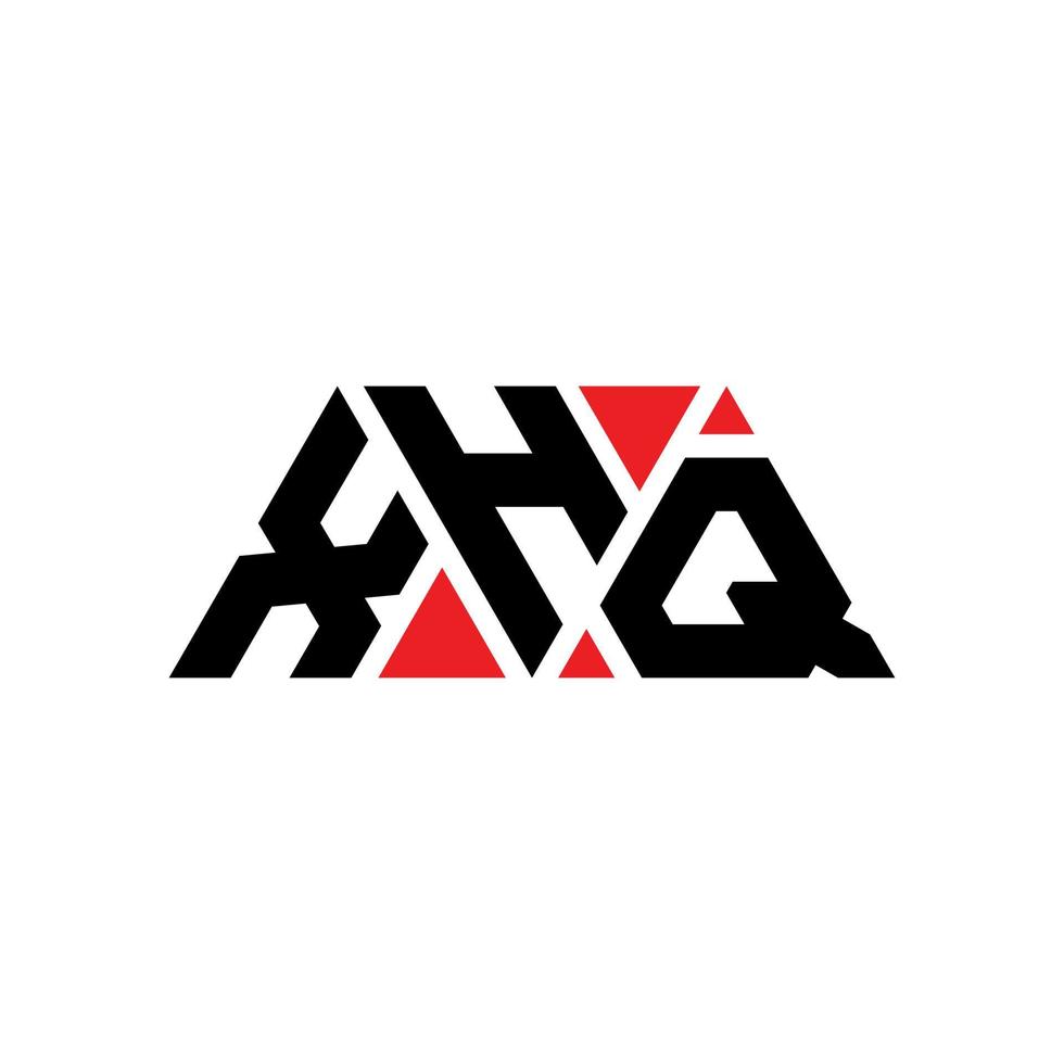 création de logo de lettre triangle xhq avec forme de triangle. monogramme de conception de logo triangle xhq. modèle de logo vectoriel triangle xhq avec couleur rouge. logo triangulaire xhq logo simple, élégant et luxueux. xhq
