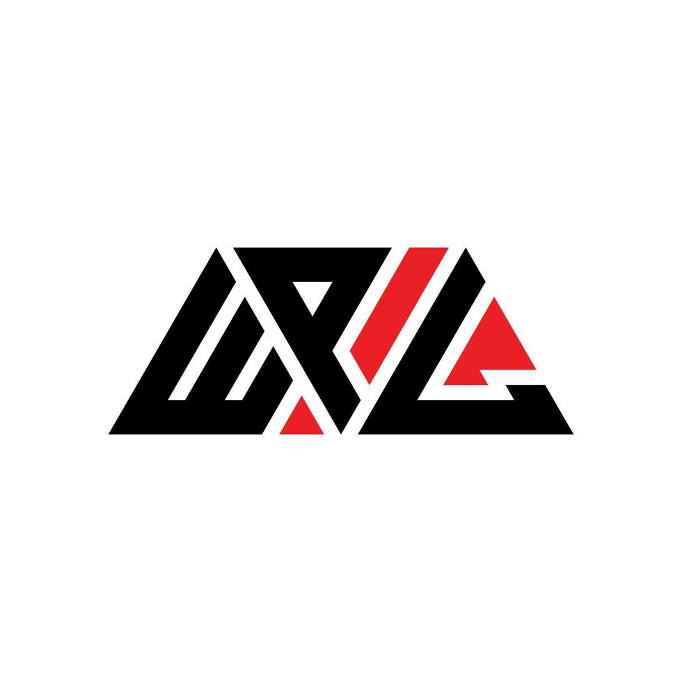 création de logo de lettre triangle wpl avec forme de triangle. monogramme de conception de logo triangle wpl. modèle de logo vectoriel triangle wpl avec couleur rouge. logo triangulaire wpl logo simple, élégant et luxueux. wpl