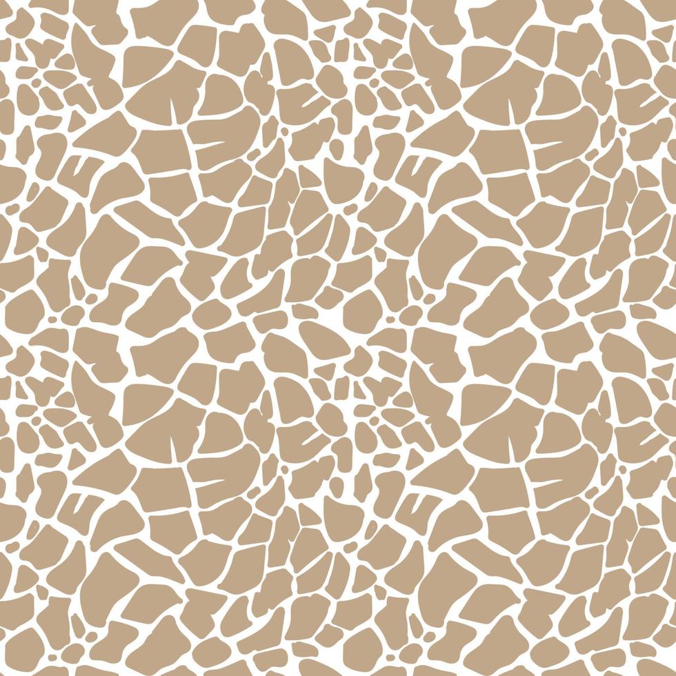 modèle sans couture de girafe. texture de la peau des animaux. fond de safari avec des taches. illustration mignonne de vecteur. vecteur