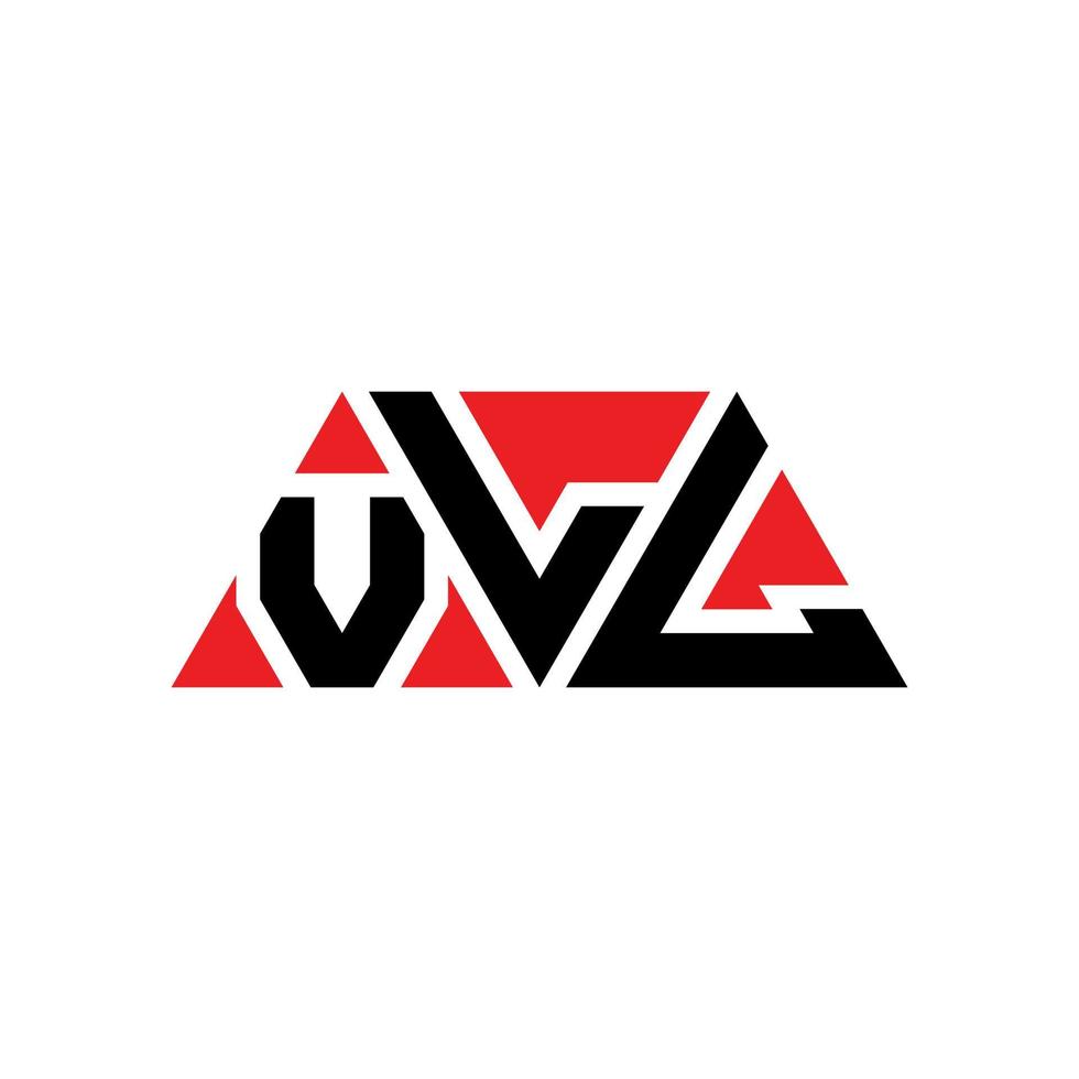 création de logo de lettre triangle vll avec forme de triangle. monogramme de conception de logo triangle vll. modèle de logo vectoriel triangle vll avec couleur rouge. vll logo triangulaire logo simple, élégant et luxueux. vll