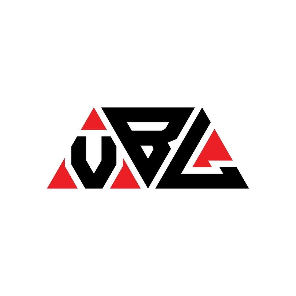 création de logo de lettre triangle vbl avec forme de triangle. monogramme de conception de logo triangle vbl. modèle de logo vectoriel triangle vbl avec couleur rouge. logo triangulaire vbl logo simple, élégant et luxueux. vbl