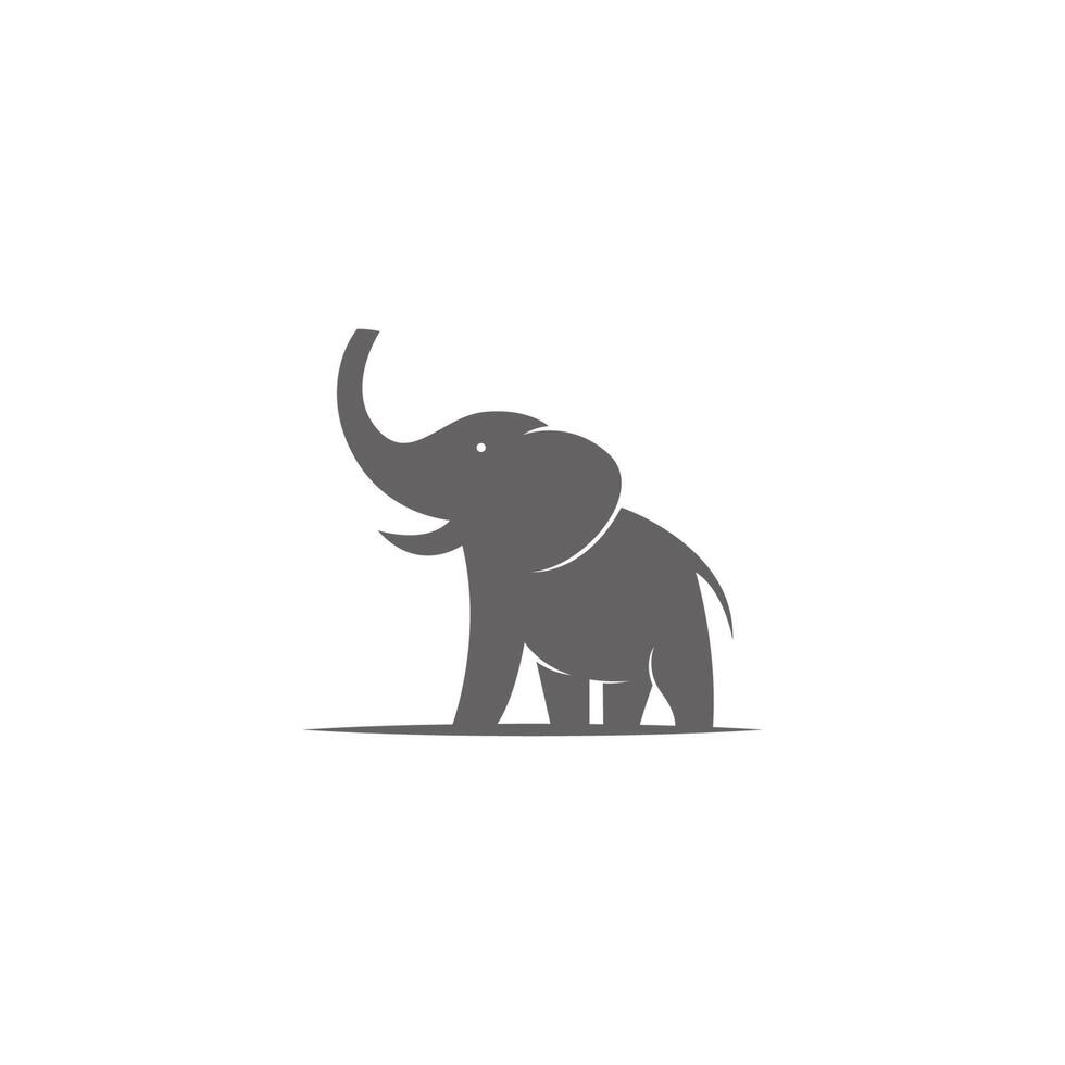 illustration de conception de logo icône éléphant vecteur