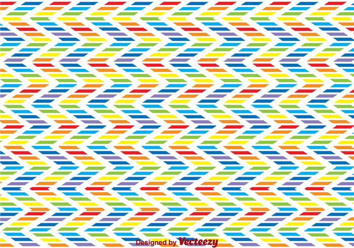 Rainbow Zig Zag Contexte vecteur