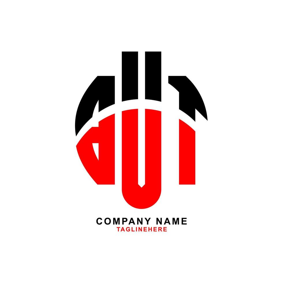 création de logo lettre bvt créatif avec fond blanc vecteur