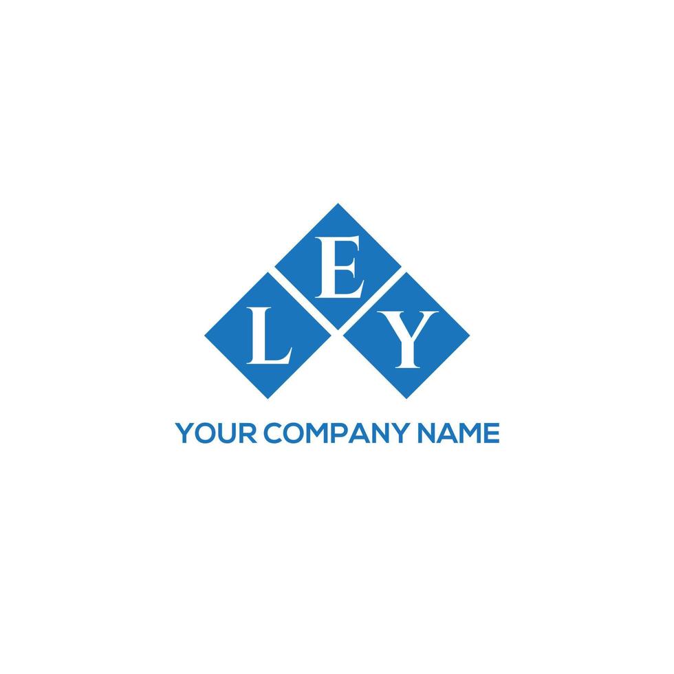 création de logo de lettre ley sur fond noir. concept de logo de lettre initiales créatives ley. conception de lettre ley. vecteur