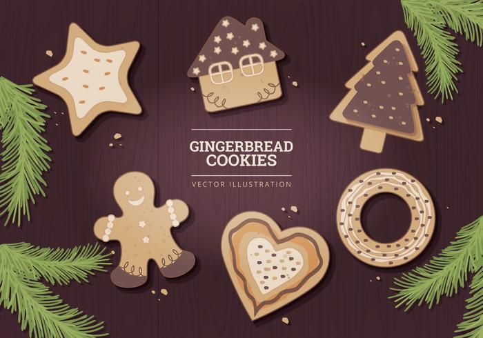 Illustration Vectorisée en Gingerbread vecteur