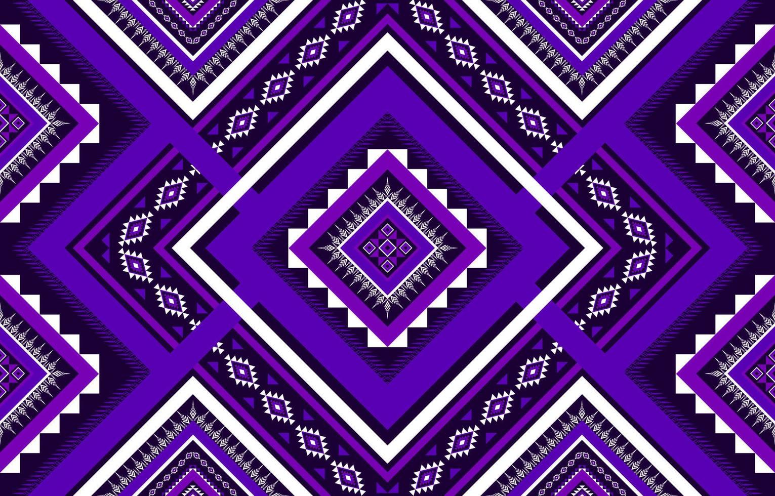 motif géométrique sans couture ethnique. style autochtone traditionnel. bande violette. conception pour le fond, l'illustration, le papier peint, le tissu, l'habillement, le tapis, la broderie vecteur