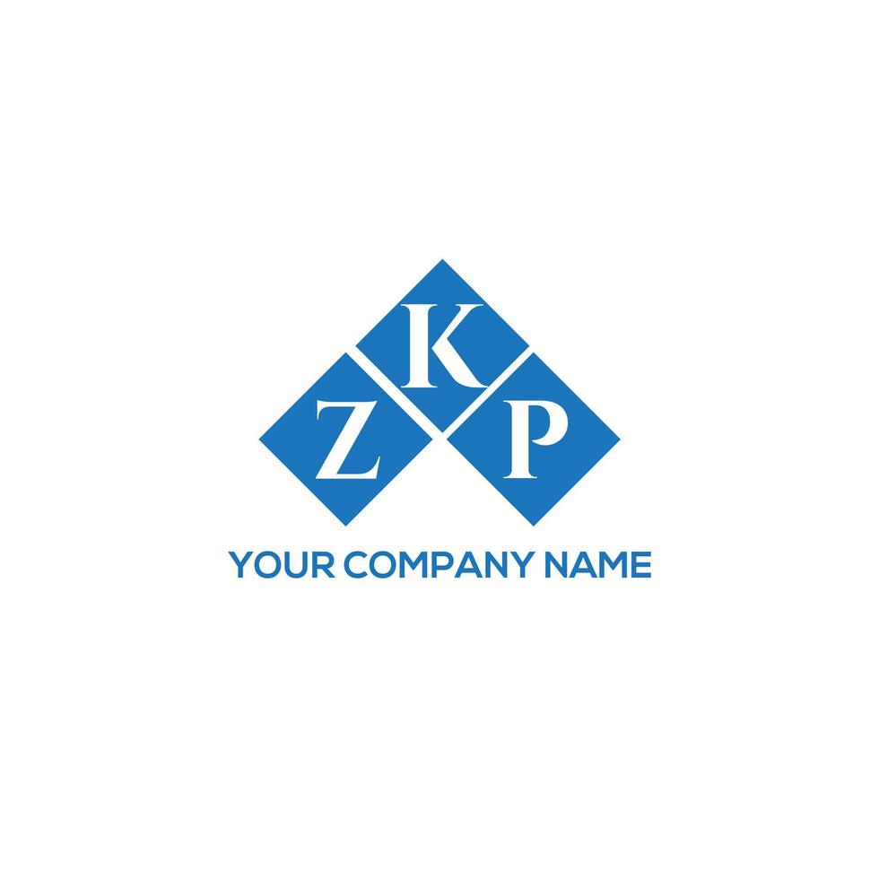 conception de lettre zkp. création de logo de lettre zkp sur fond blanc. concept de logo de lettre initiales créatives zkp. conception de lettre zkp. création de logo de lettre zkp sur fond blanc. z vecteur