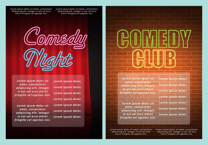 Flyers Comedy Club vecteur