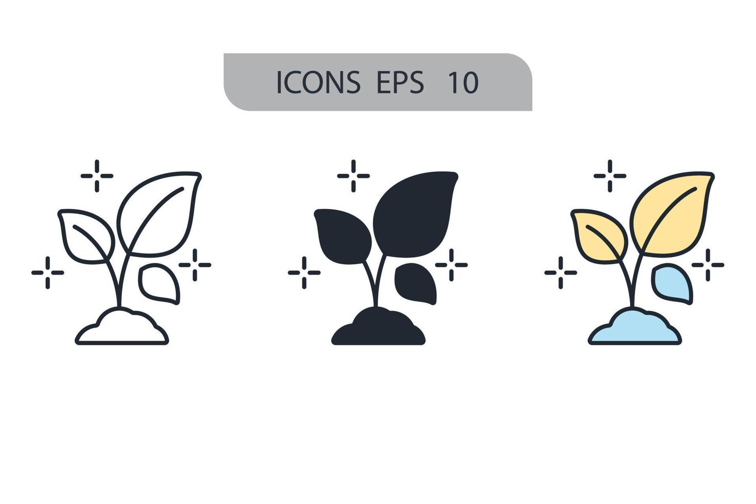 icônes de croissance symbole éléments vectoriels pour le web infographique vecteur