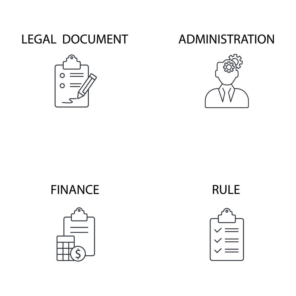 ensemble d'icônes de lignes directrices. éléments de vecteur de symbole de pack de lignes directrices pour le web infographique