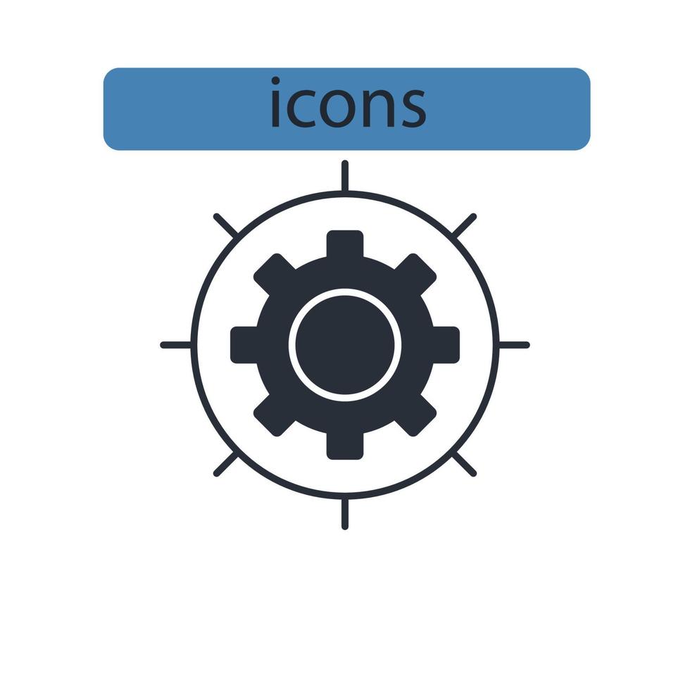 icônes de performance symboles éléments vectoriels pour le web infographique vecteur