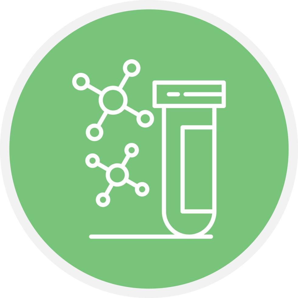 cercle de ligne de chimie vecteur