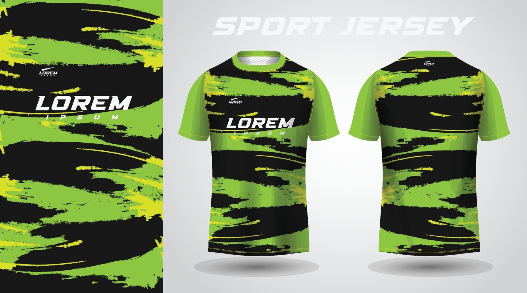 conception de maillot de sport vert vecteur