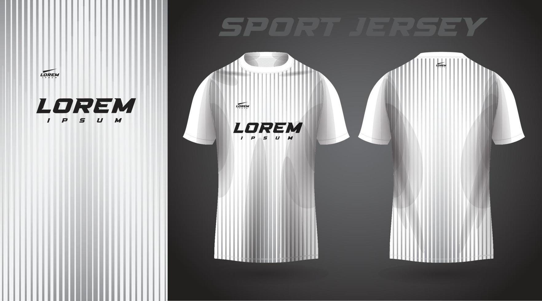 conception de maillot de sport chemise blanche vecteur