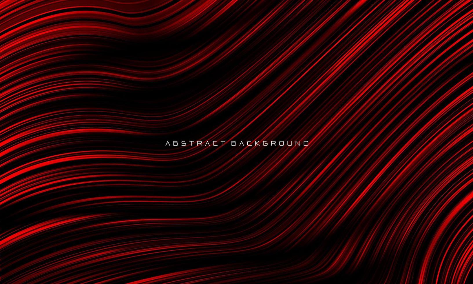 abstrait rouge lignes noires bande courbe design lisse luxe moderne technologie futuriste fond vecteur