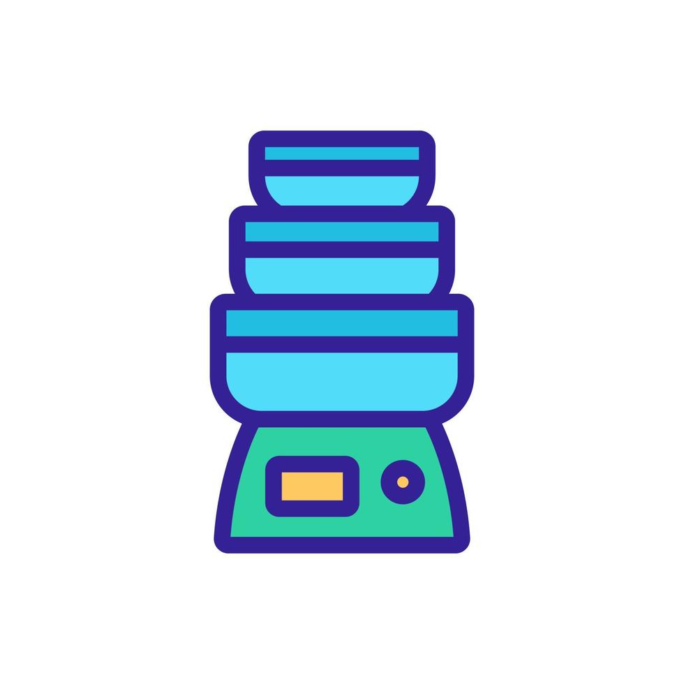 cuiseur à vapeur à plusieurs niveaux pour illustration vectorielle d'icône d'aliments sains vecteur
