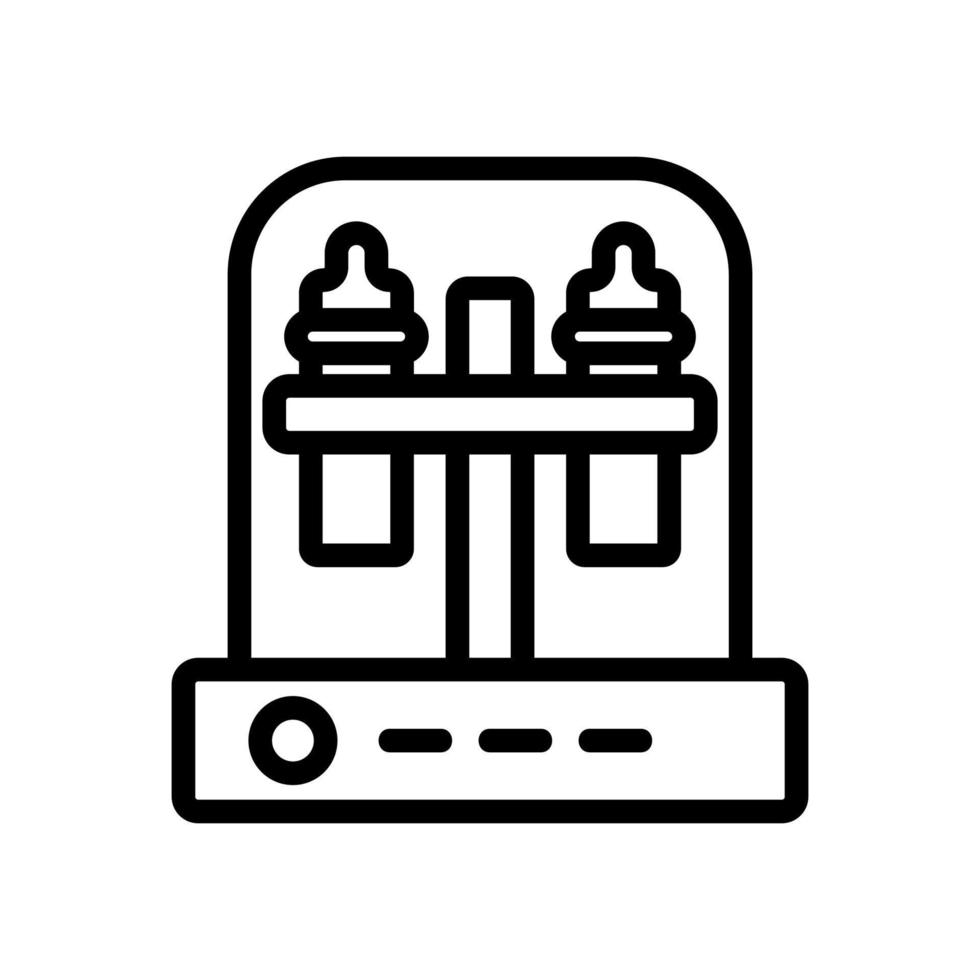 illustration vectorielle de stérilisation équipement électronique icône vecteur