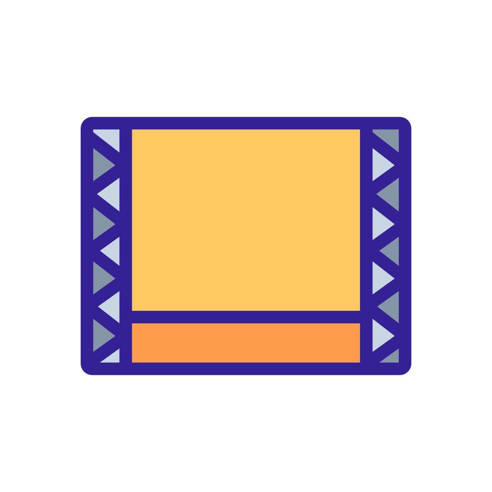 vecteur d'icône de scène. illustration de symbole de contour isolé