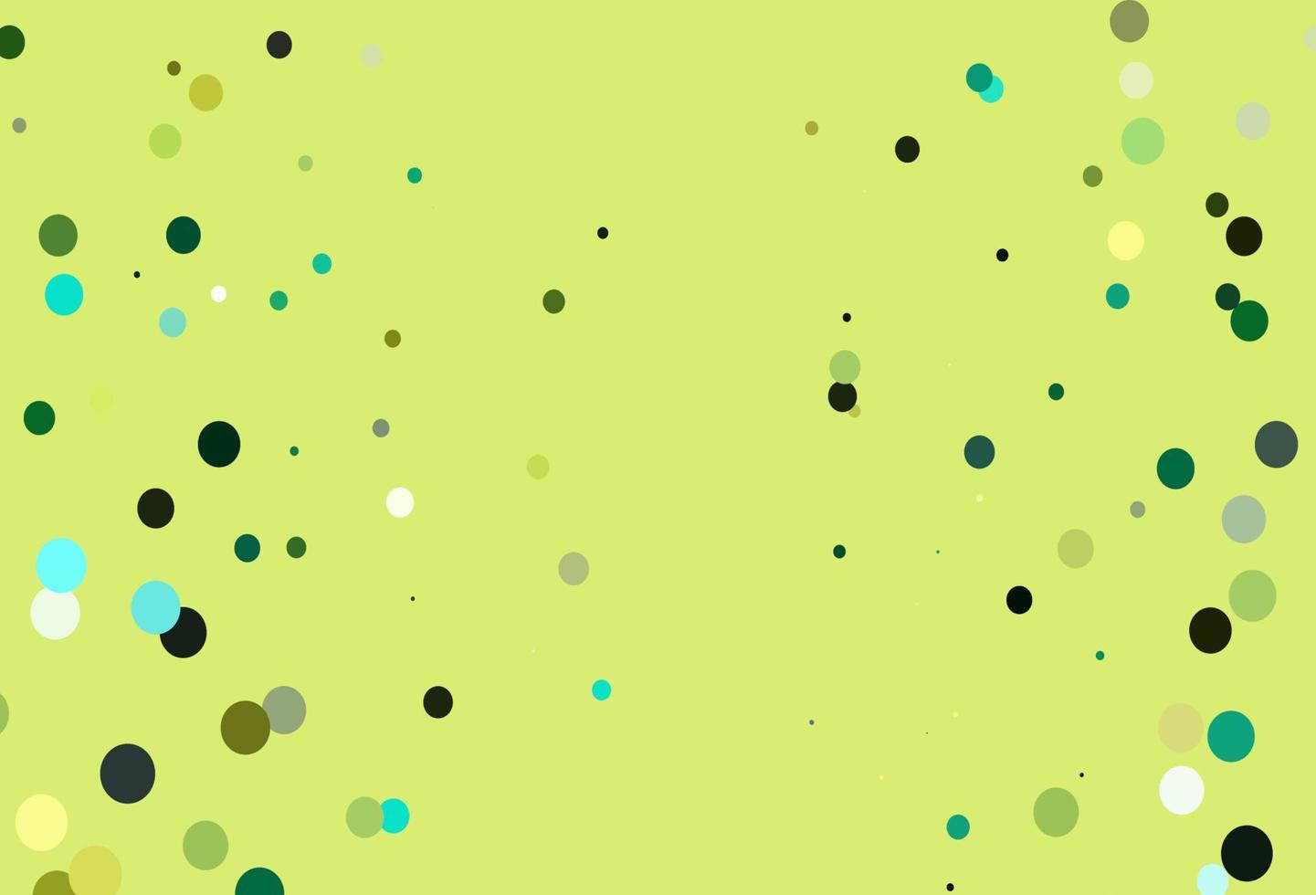couverture vectorielle vert clair et jaune avec des taches. vecteur