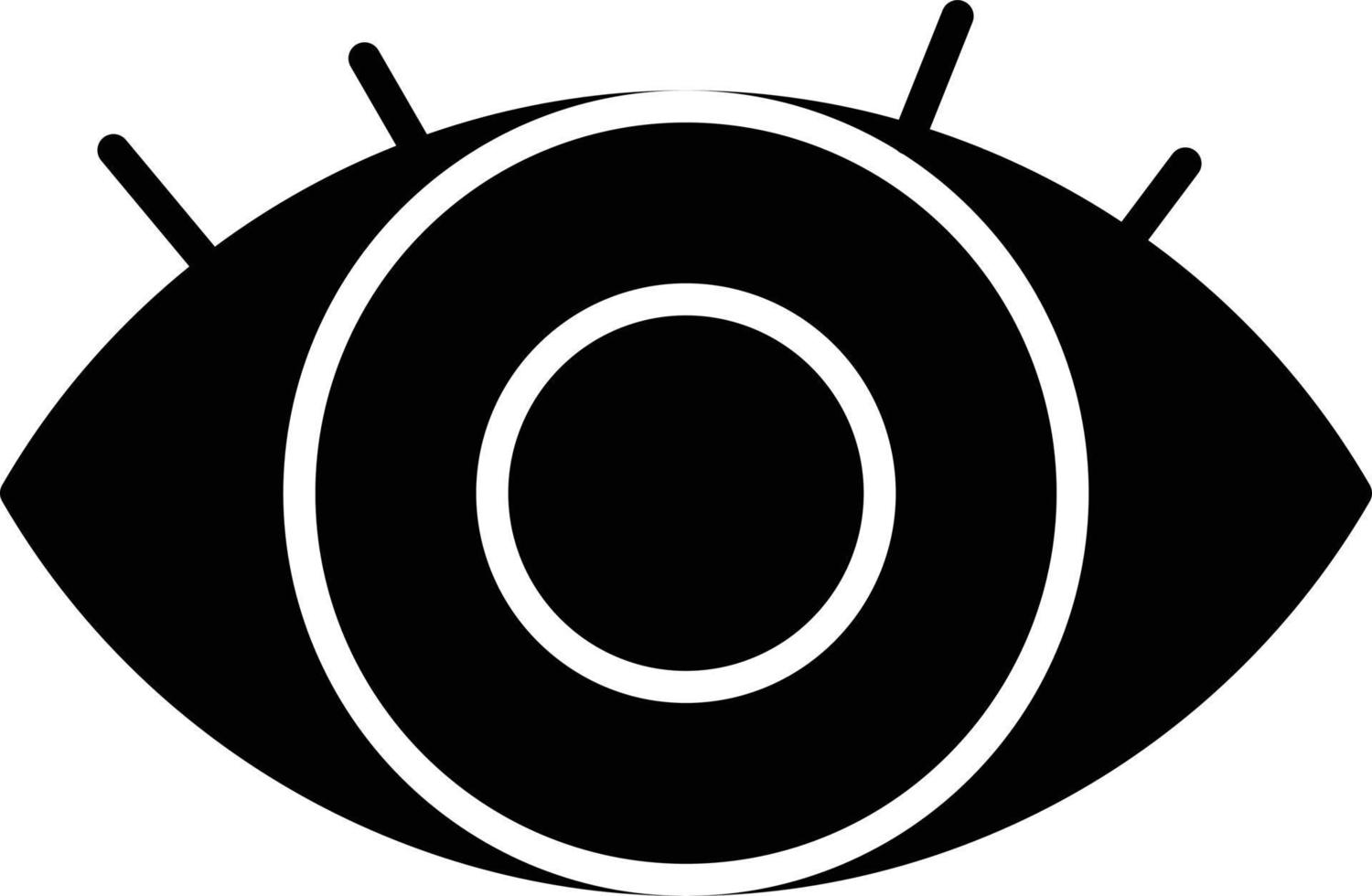 icône de glyphe de vues vecteur