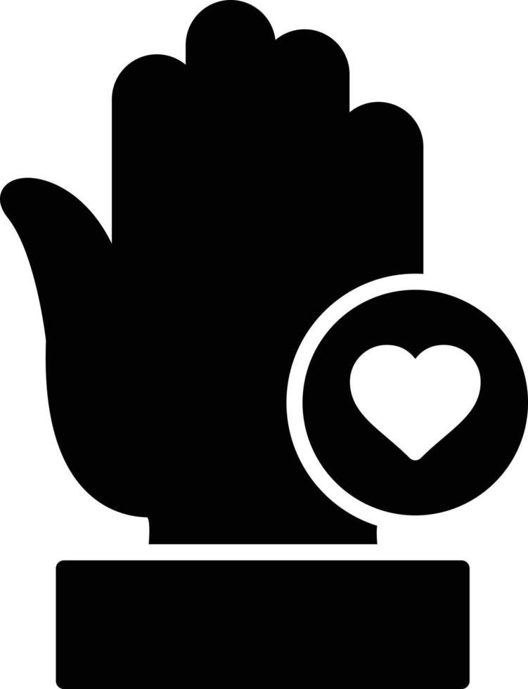 icône de glyphe bénévole vecteur
