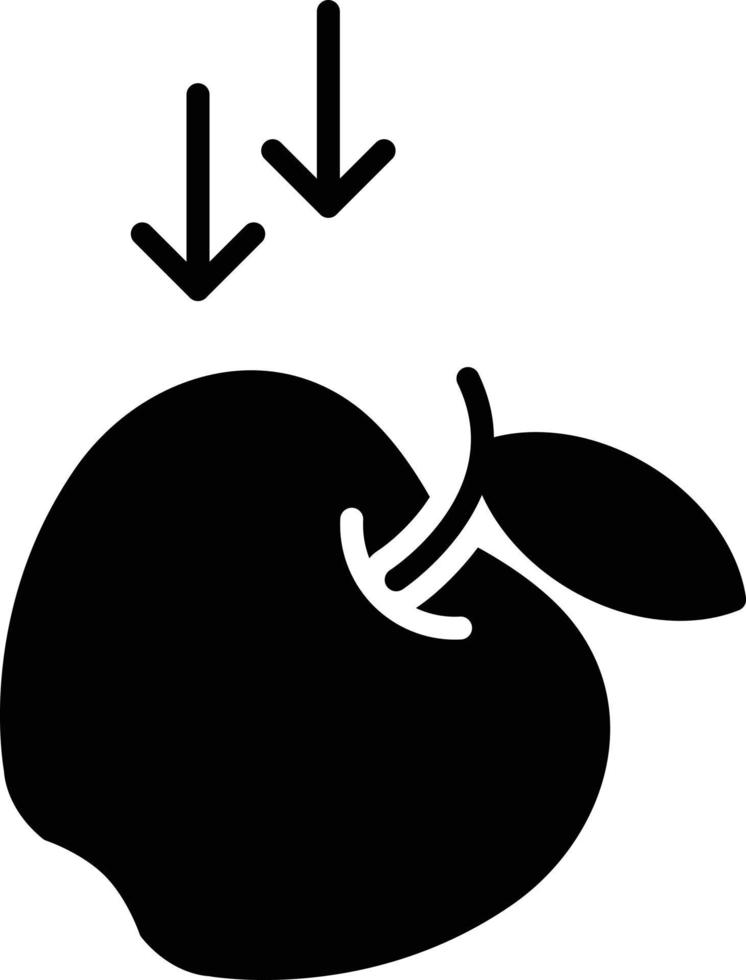 icône de glyphe de gravité vecteur