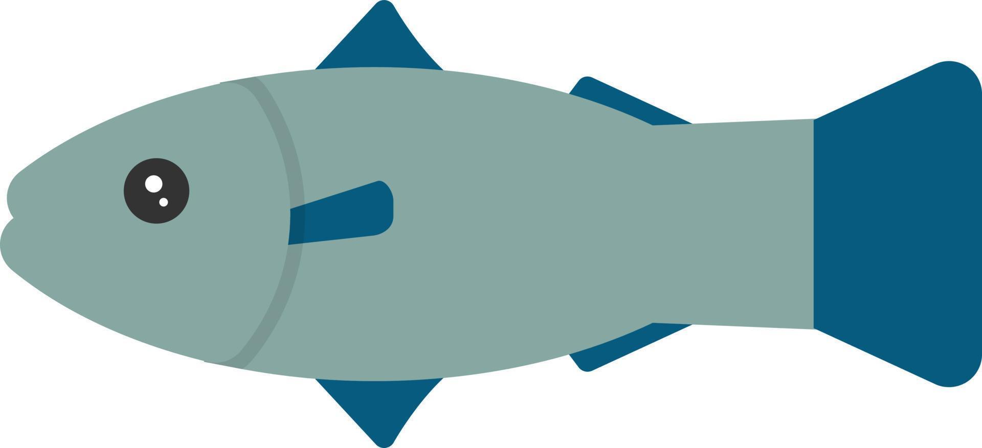 icône plate saumon vecteur