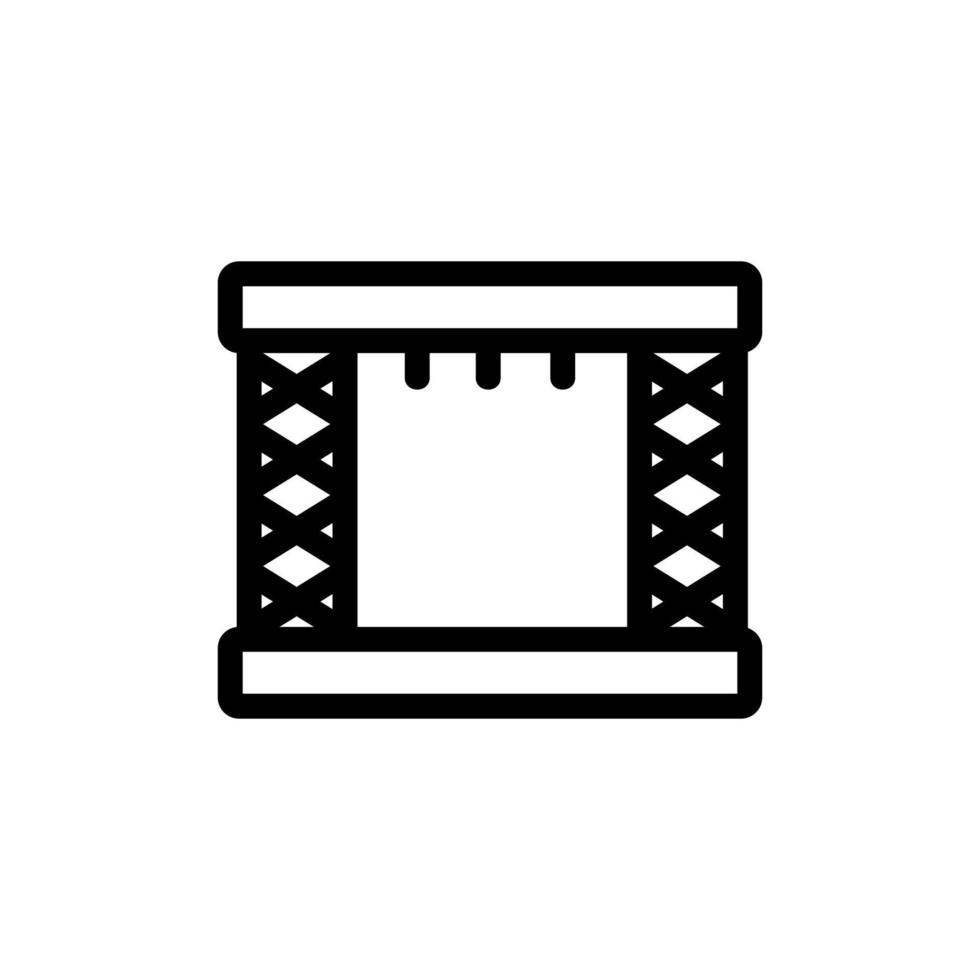 vecteur d'icône de scène. illustration de symbole de contour isolé