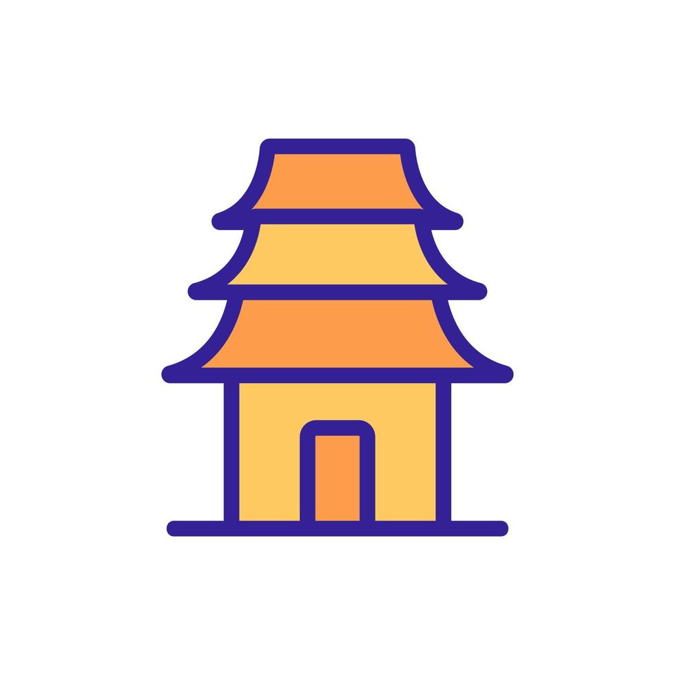 illustration vectorielle de l'icône du temple sacré oriental vecteur