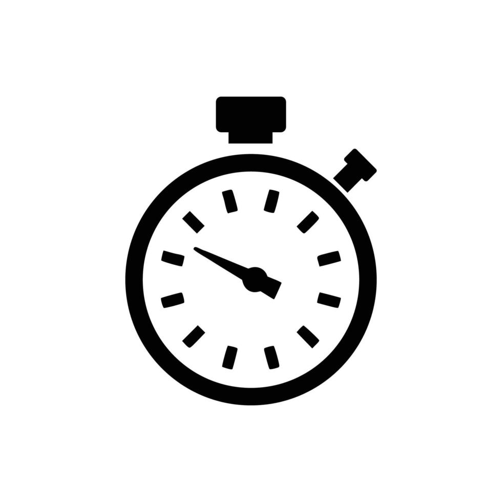 chronomètre icône illustration vectorielle vecteur