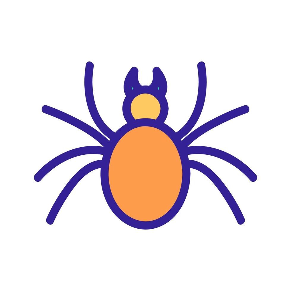 vecteur d'icône d'araignée. illustration de symbole de contour isolé