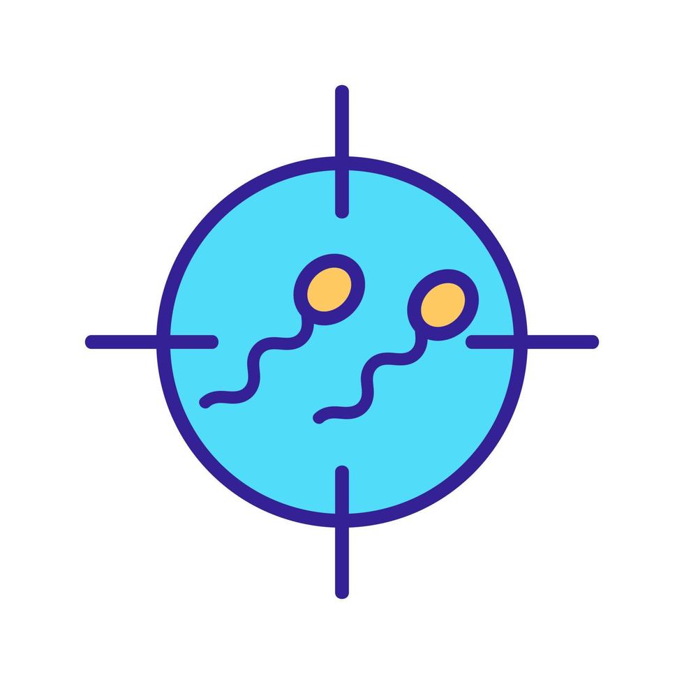 vecteur d'icône d'insémination artificielle. illustration de symbole de contour isolé