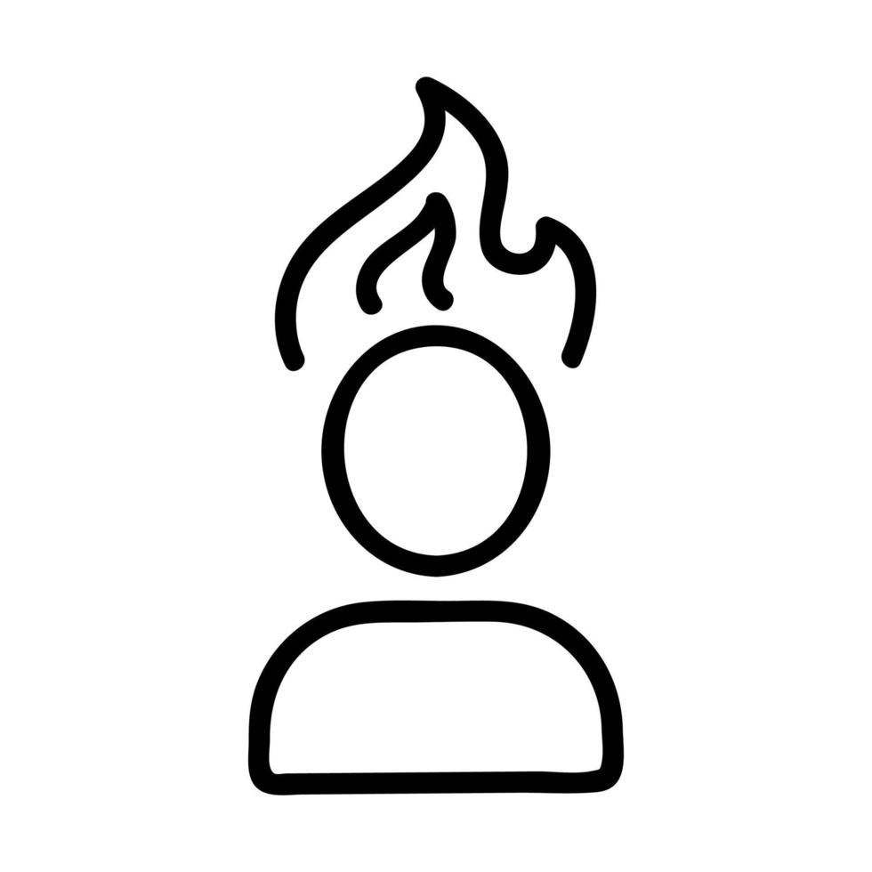 vecteur d'icône d'épices pointues. illustration de symbole de contour isolé